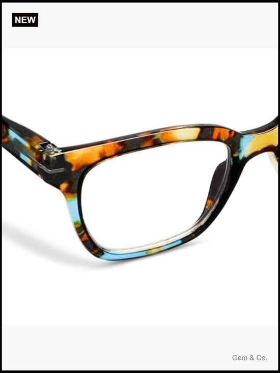 Women\'s Buzzworthy Lightweight Blue Light Blocking Reading Glasses Square Frame